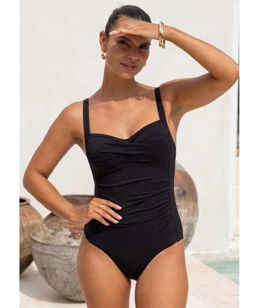 Nip Tuck Must Haves Joanne A-DD Cup One Piece Swimsuit - Black